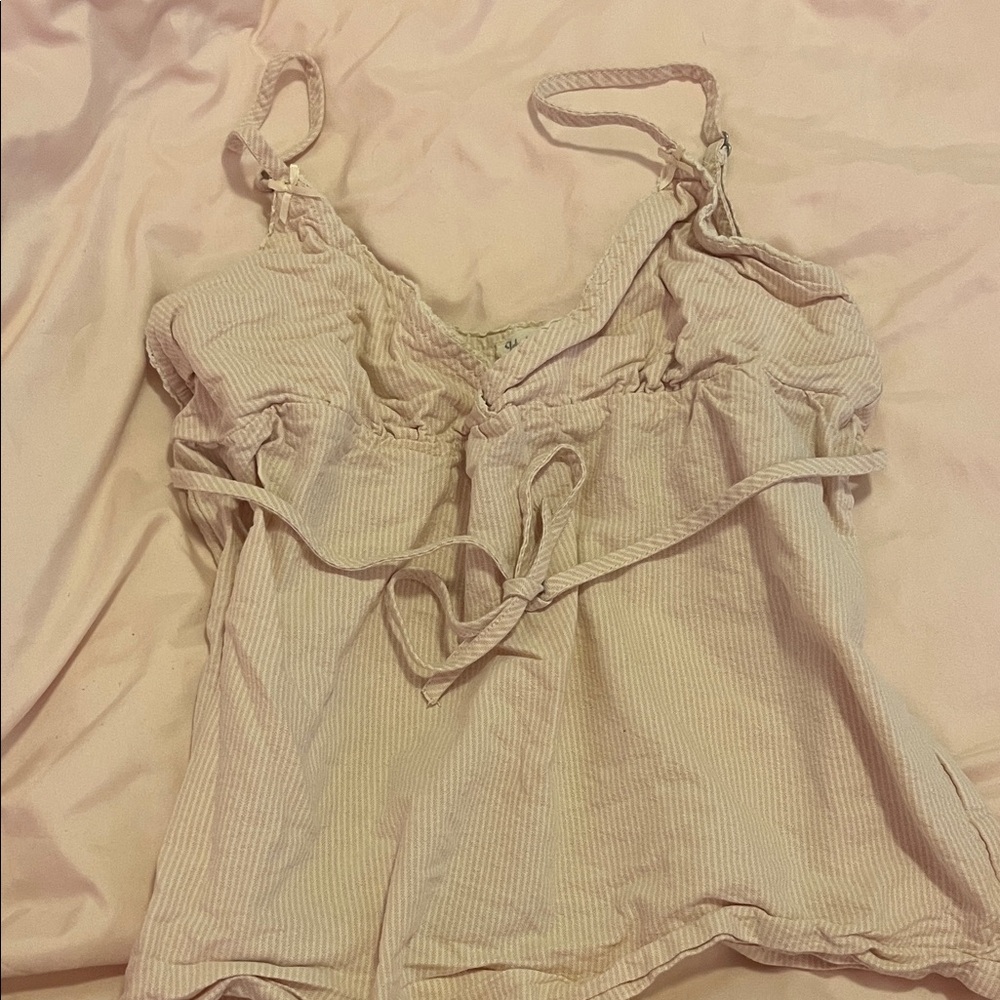 PacSun Light Pink Babydoll Top